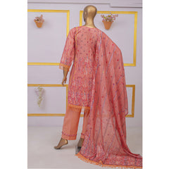 Imwaj Maria Lawn Printed Embroirded With Diamond Dupatta 3Pcs Suit - 10, Women, 3Pcs Shalwar Suit, Imwaj Maria, Chase Value