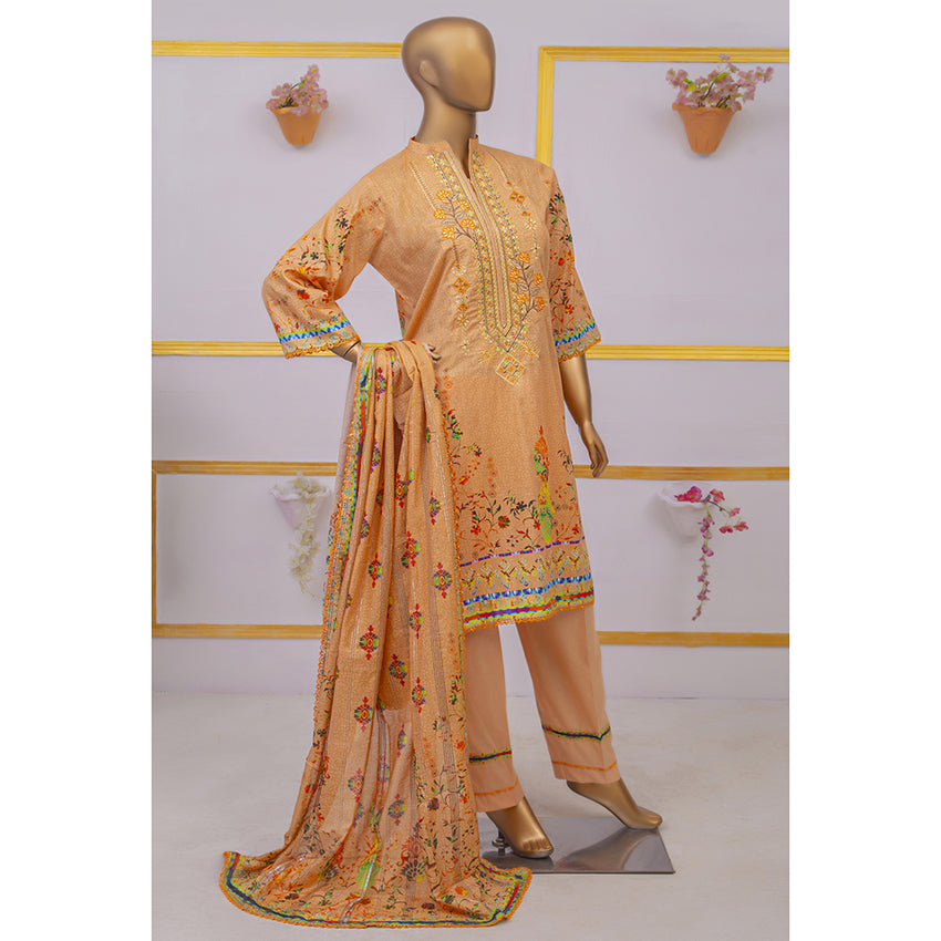 Imwaj Maria Lawn Printed Embroirded With Diamond Dupatta 3Pcs Suit - 9, Women, 3Pcs Shalwar Suit, Imwaj Maria, Chase Value