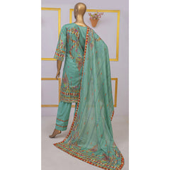 Imwaj Maria Lawn Printed Embroirded With Diamond Dupatta 3Pcs Suit - 8, Women, 3Pcs Shalwar Suit, Imwaj Maria, Chase Value