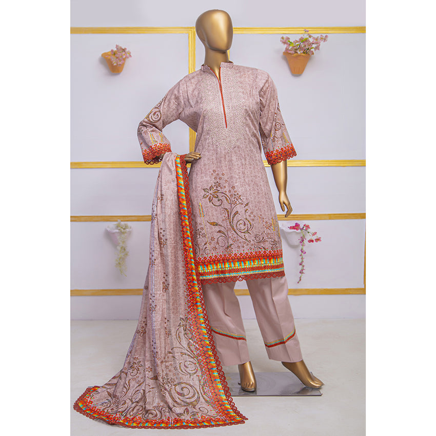 Imwaj Maria Lawn Printed Embroirded With Diamond Dupatta 3Pcs Suit - 4, Women, 3Pcs Shalwar Suit, Imwaj Maria, Chase Value