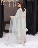 Dr Haris Maxi Front Open Luxury Semi-Stitched Maxi - 3