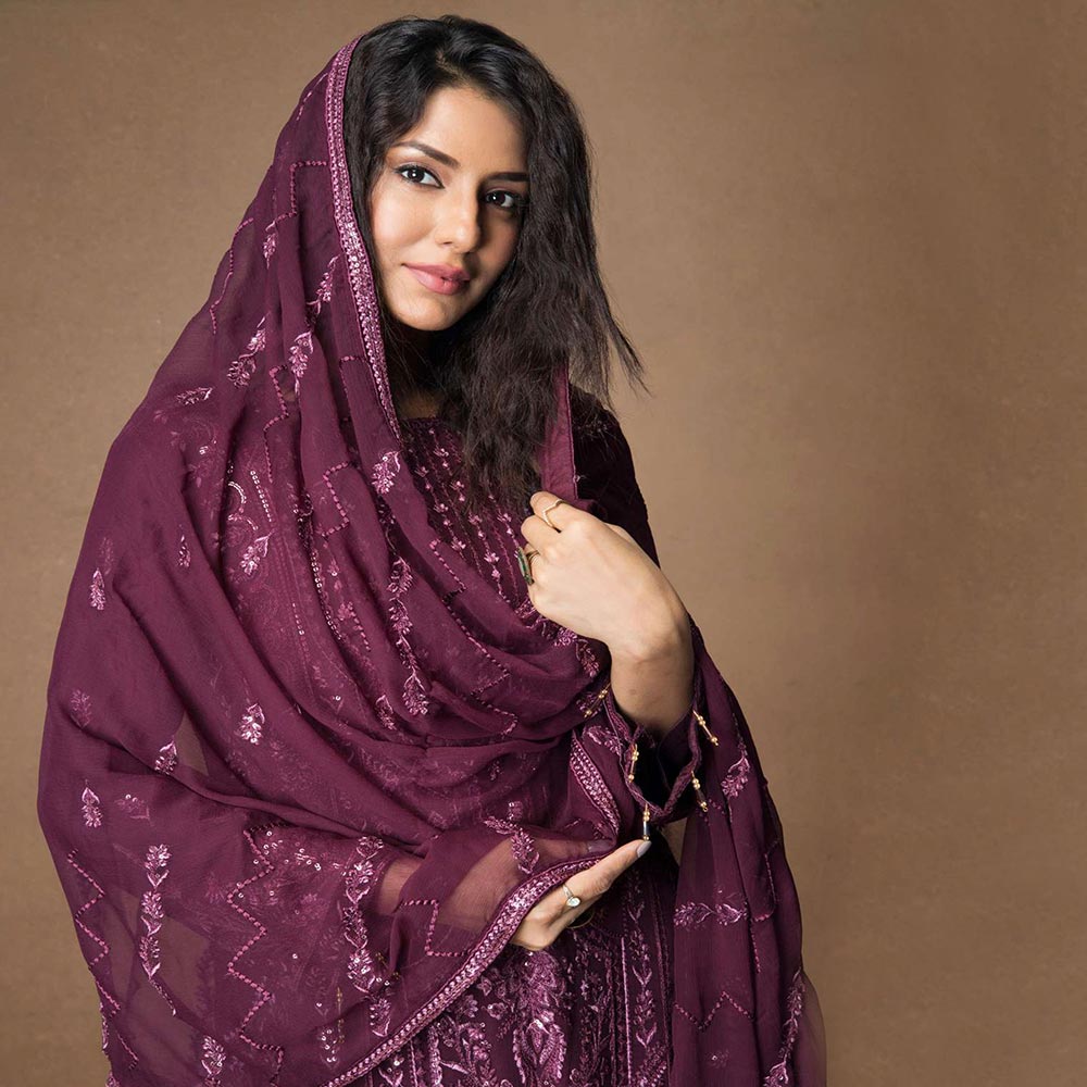 Mehnaz Luxury Fancy  Embroidered Lawn 3Pcs Unstitched Suit - 9, Women, 3Pcs Shalwar Suit, Mi Creation, Chase Value