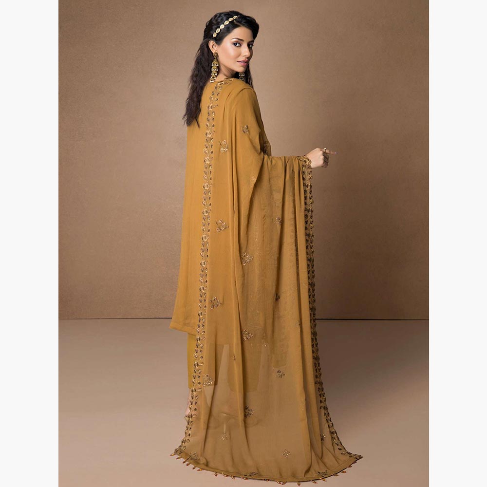 Mehnaz Luxury Fancy  Embroidered Lawn 3Pcs Unstitched Suit - 3, Women, 3Pcs Shalwar Suit, Mi Creation, Chase Value