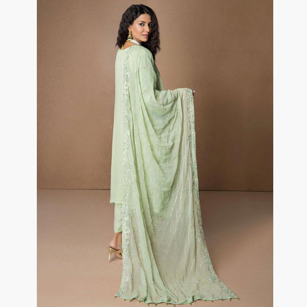 Mehnaz Luxury Fancy  Embroidered Lawn 3Pcs Unstitched Suit - 6, Women, 3Pcs Shalwar Suit, Mi Creation, Chase Value