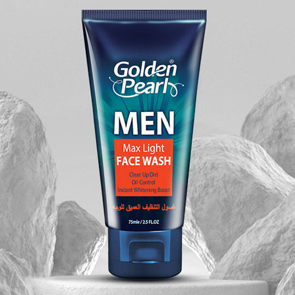 Golden Pearl Men Max Light Face Wash 150Ml, Face Washes, Golden Pearl, Chase Value