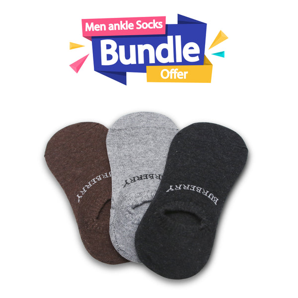 Men's Ankle Sock Pack of 3 - Multi Color