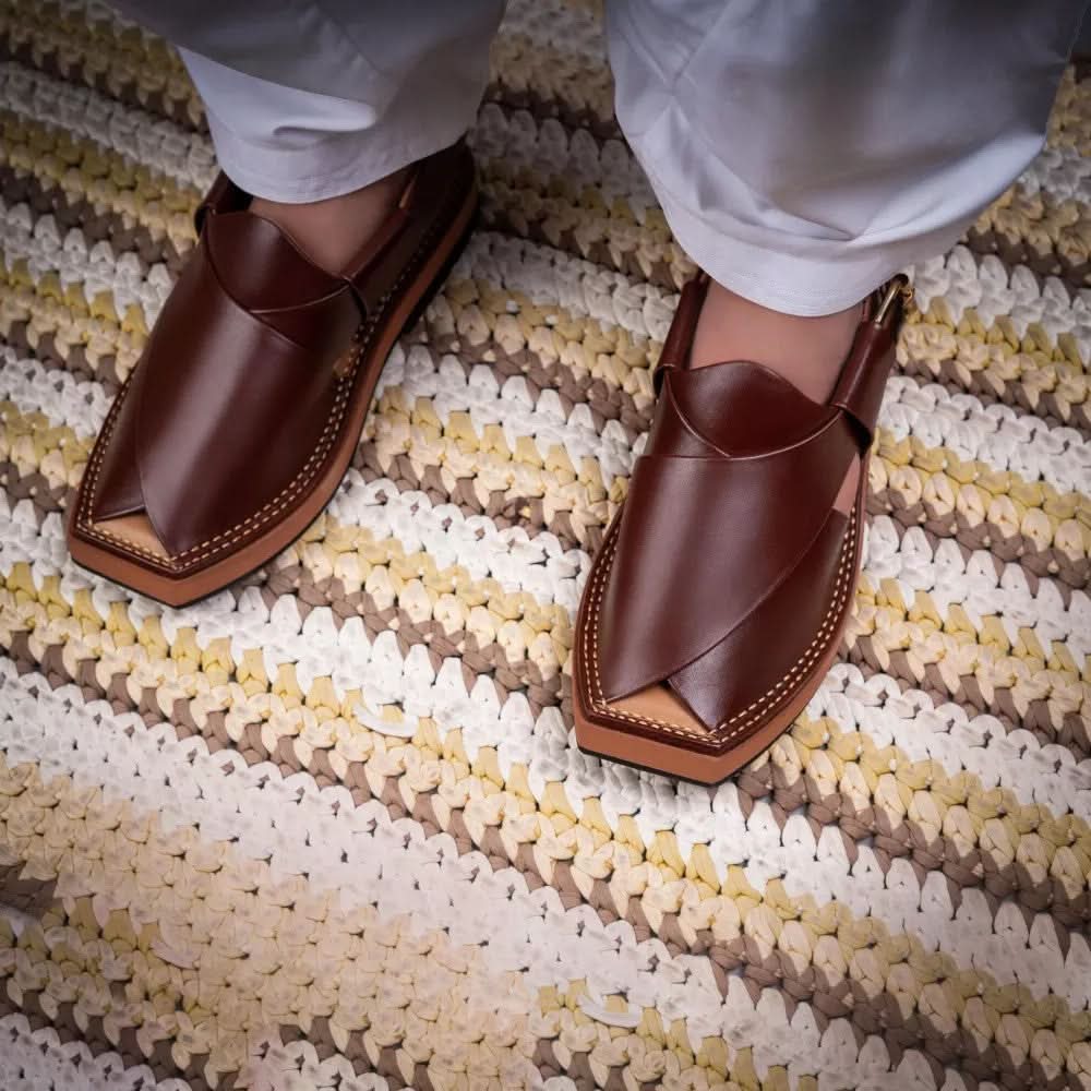 Men's Peshawari Sandal (9904) - Brown, Men's Sandals, Chase Value, Chase Value