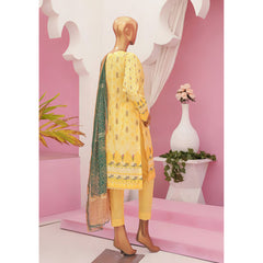 Mishal Printed Lawn Embroidered 3Pcs Suit with Bember Dupatta - 1, Women, 3Pcs Shalwar Suit, Leeds Textile, Chase Value
