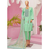 Mishal Printed Lawn Embroidered 3Pcs Suit with Bember Dupatta - 4, Women, 3Pcs Shalwar Suit, Leeds Textile, Chase Value