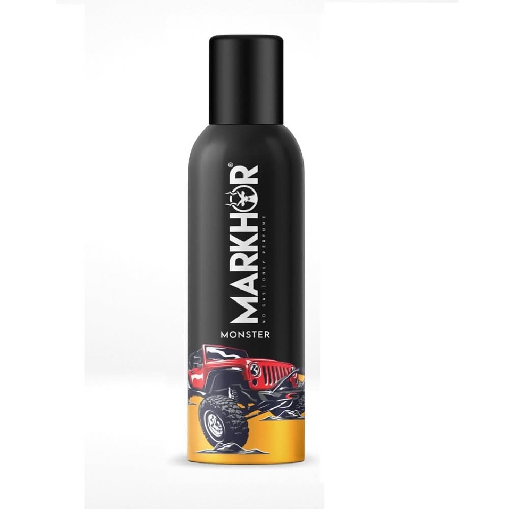 Markhor Body Spray Non Gas Adventure 120ml - Monster, Men Body Spray & Mist, Markhor, Chase Value
