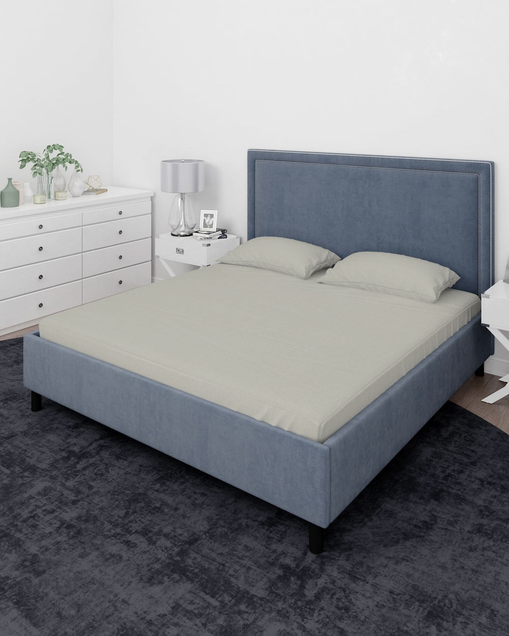 Valuables Plain Cotton Double Bedsheet 90x102, Double Size Bed Sheet, Chase Value, Chase Value