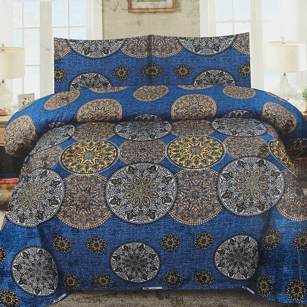 Valuables Double Bed Sheet - Multi Color, Double Size Bed Sheet, Chase Value, Chase Value
