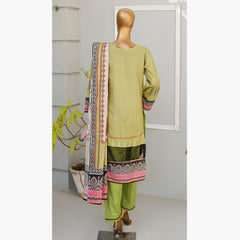 Musfirah Digital Lawn Printed 3Pcs Unstitched Suit, Women, 3Pcs Shalwar Suit, Leeds Textile, Chase Value