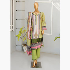 Musfirah Digital Lawn Printed 3Pcs Unstitched Suit, Women, 3Pcs Shalwar Suit, Leeds Textile, Chase Value