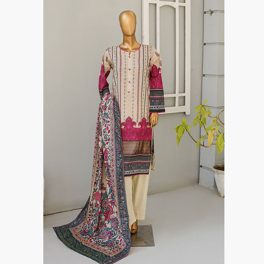 Musfirah Digital Lawn Printed 3Pcs Unstitched Suit