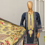 Musfirah Digital Lawn Printed 3Pcs Unstitched Suit, Women, 3Pcs Shalwar Suit, Leeds Textile, Chase Value