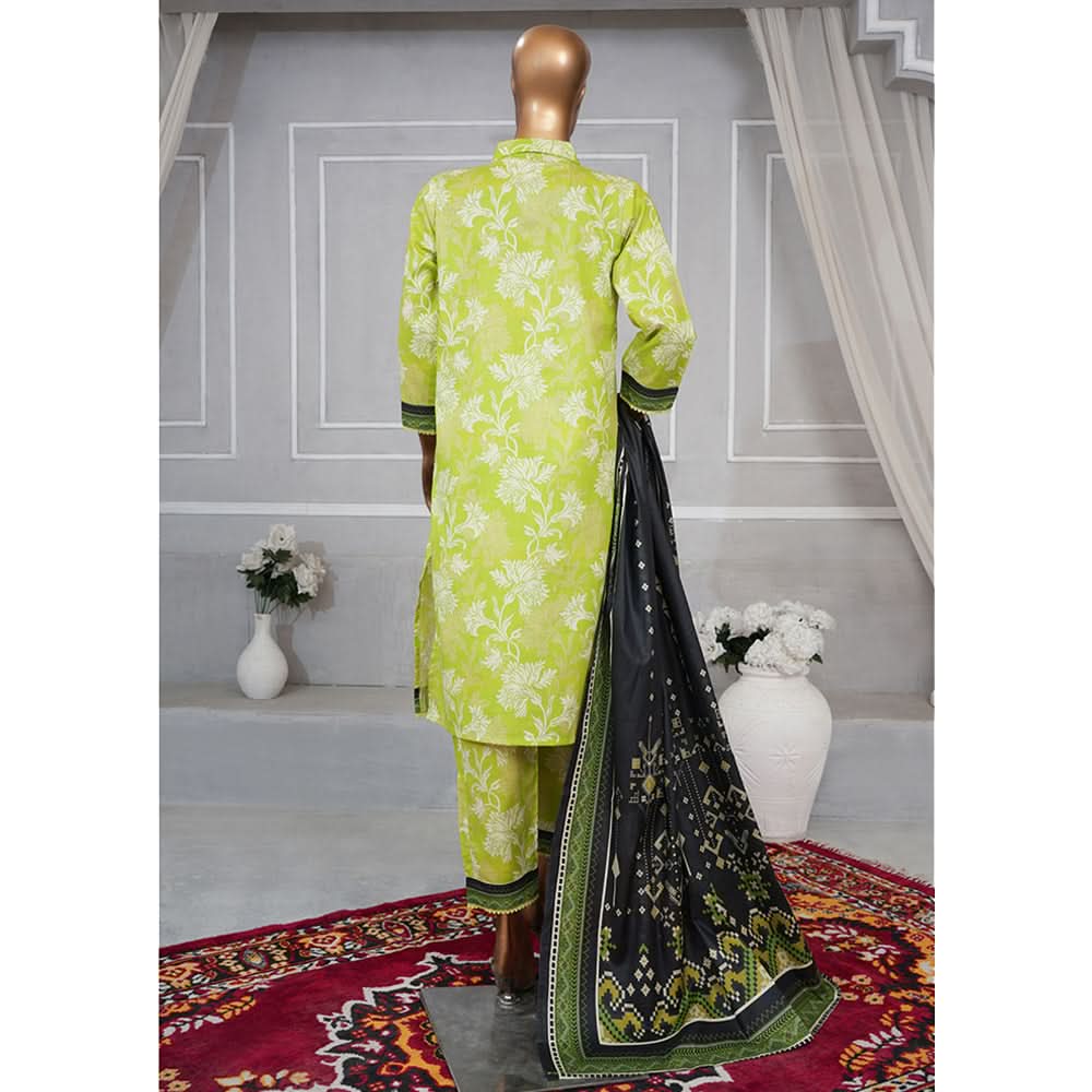 Leeds Muskan Digital Lawn Printed 3Pcs Unstitched Suit Cord's With Dupatta, Women, 3Pcs Shalwar Suit, Leeds Textile, Chase Value