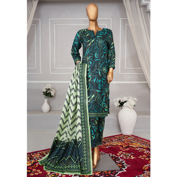 Leeds Muskan Digital Lawn Printed 3Pcs Unstitched Suit Cord's With Dupatta