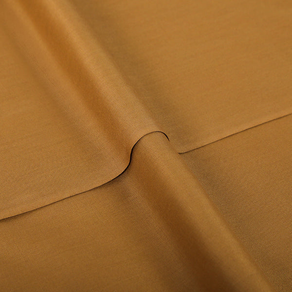 Men's Valuable Plain Polyester Viscose Unstitched Suit - Mustard