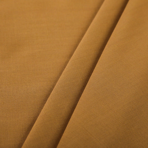 Men's Valuable Plain Polyester Viscose Unstitched Suit - Mustard
