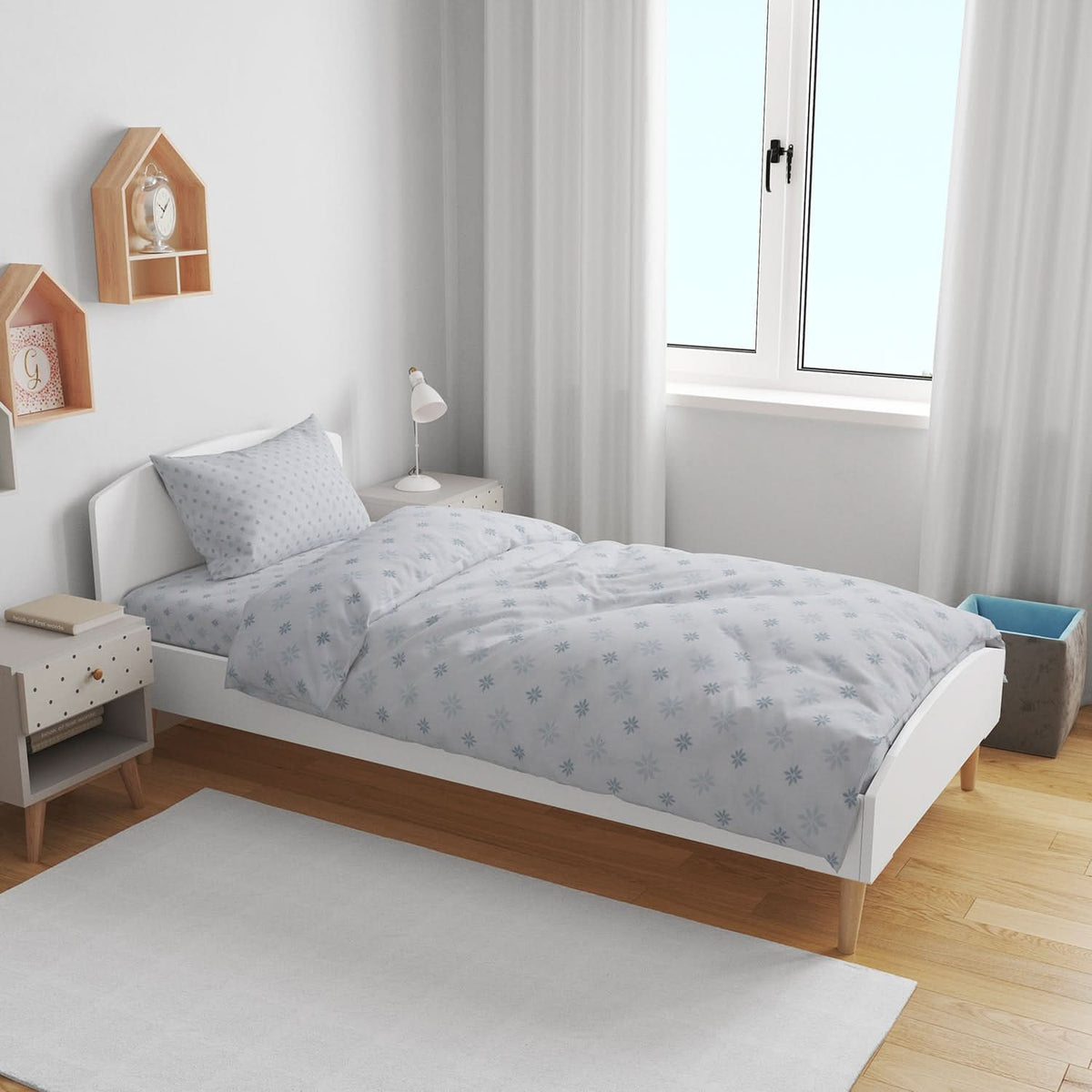 Single Bedsheet 2pcs - N22, Single Size Bed Sheet, Chase Value, Chase Value