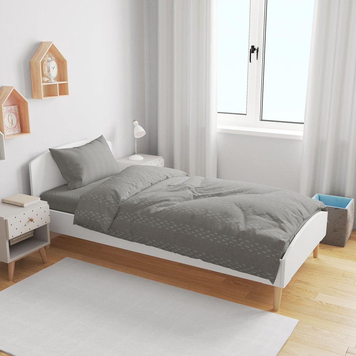Single Bedsheet 2pcs - N33, Single Size Bed Sheet, Chase Value, Chase Value