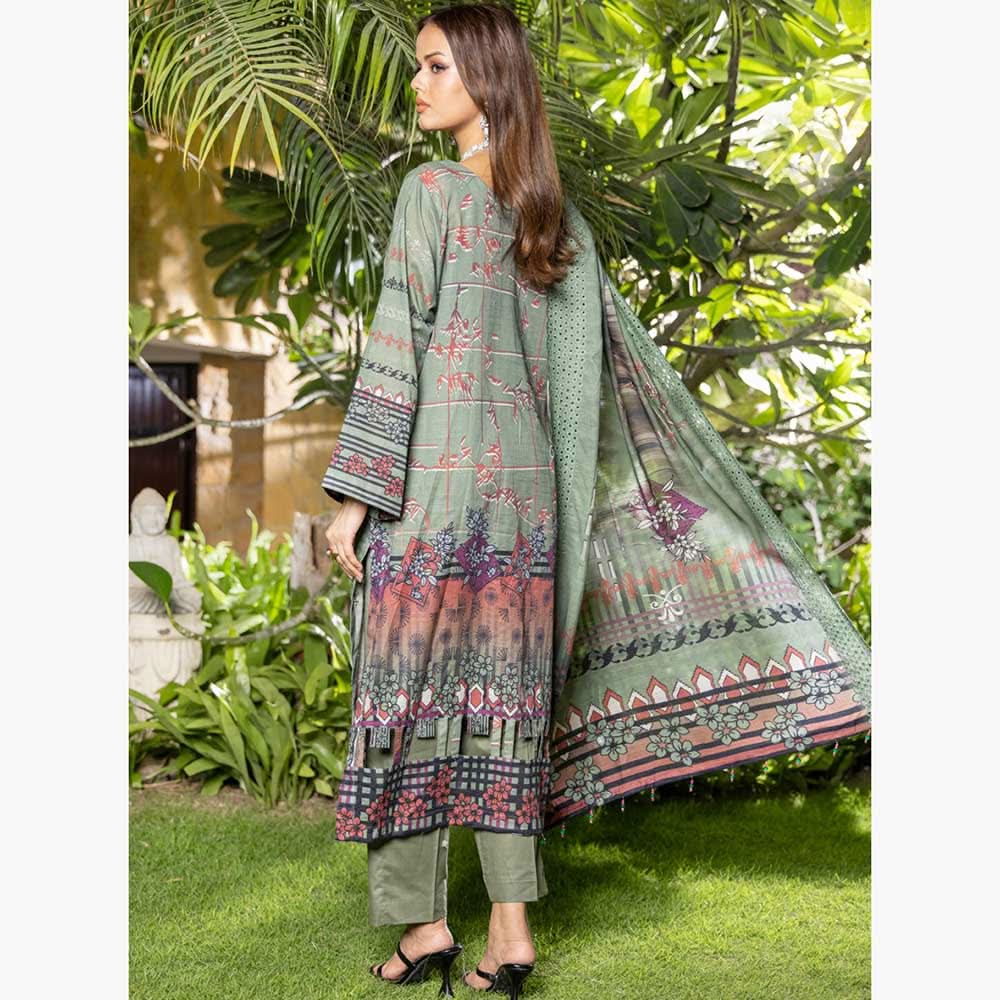 Schick Natasha Slub Lawn Embroidered Unstitched 3Pcs Suit - 3, Women, 3Pcs Shalwar Suit, MI Creation, Chase Value