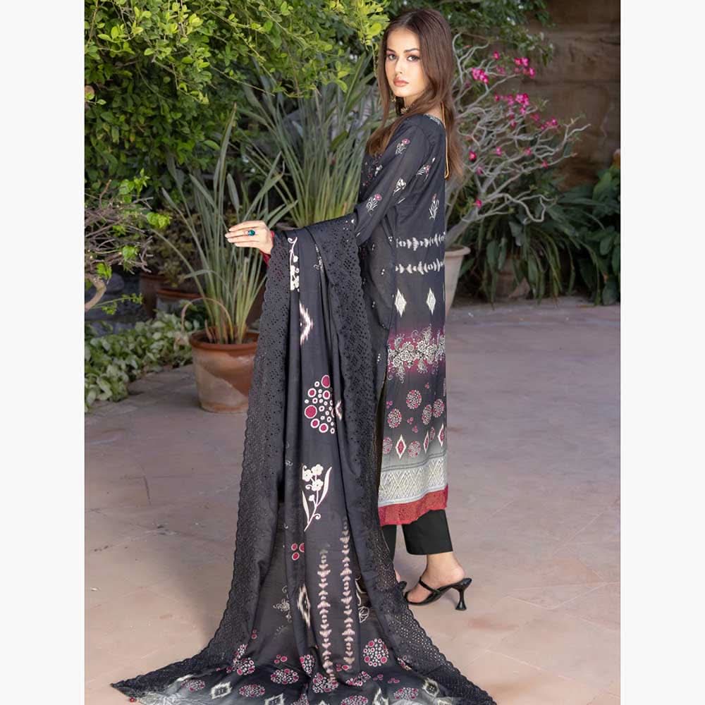 Schick Natasha Slub Lawn Embroidered Unstitched 3Pcs Suit - 5, Women, 3Pcs Shalwar Suit, MI Creation, Chase Value