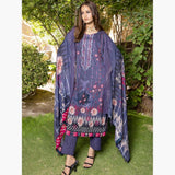 Schick Natasha Slub Lawn Embroidered Unstitched 3Pcs Suit - 8, Women, 3Pcs Shalwar Suit, MI Creation, Chase Value
