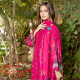 Schick Natasha Slub Lawn Embroidered Unstitched 3Pcs Suit - 9, Women, 3Pcs Shalwar Suit, MI Creation, Chase Value