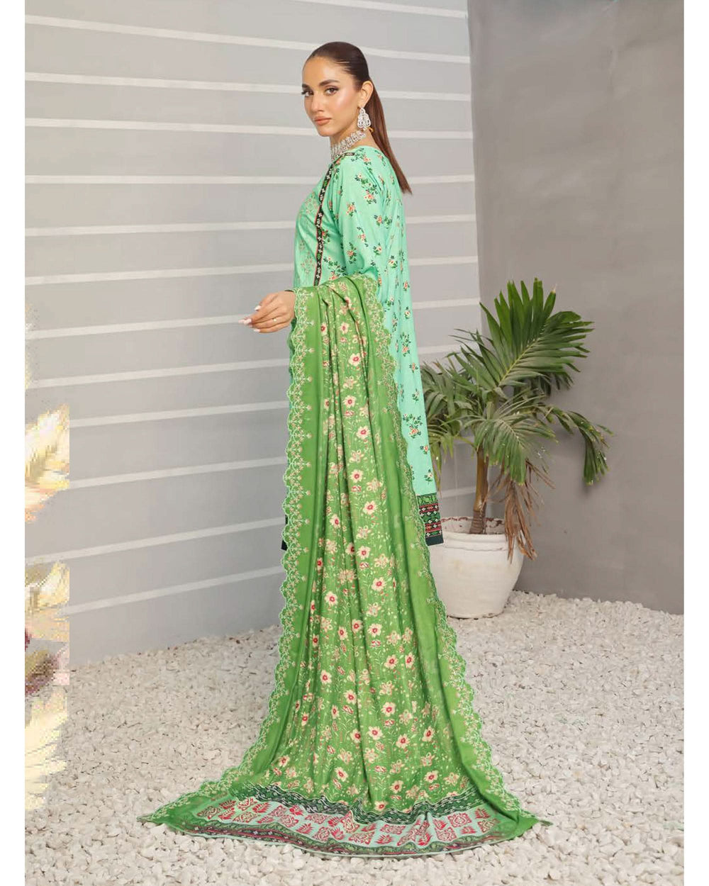 Nazia By RA-Bin Hameed Emboridered Linen Unstitched 3Pcs Suit - TS-2025, Women, 3Pcs Shalwar Suit, Rana Arts, Chase Value