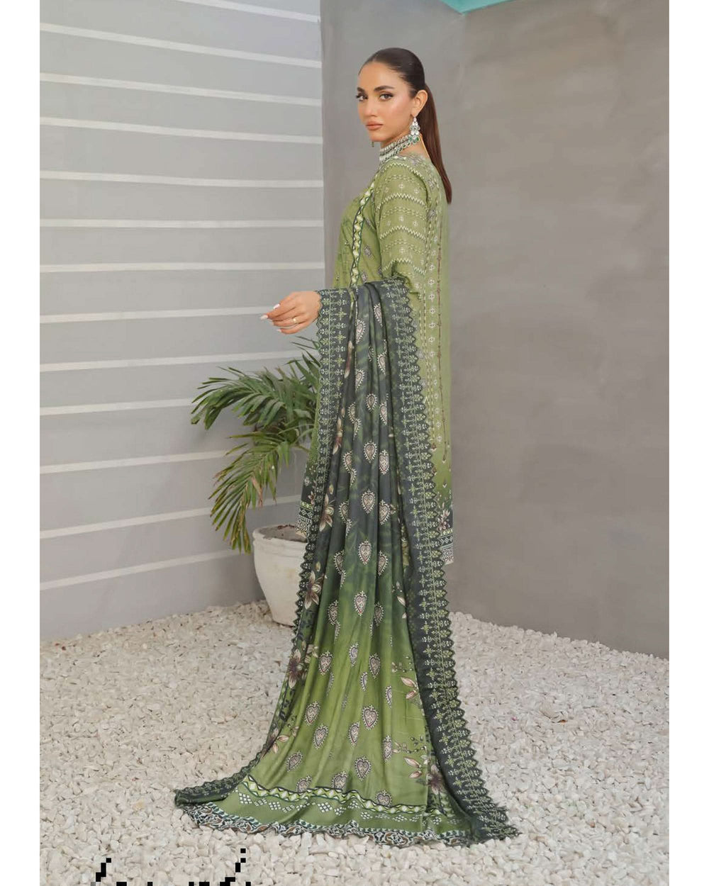 Nazia By RA-Bin Hameed Emboridered Linen Unstitched 3Pcs Suit - TS-2028, Women, 3Pcs Shalwar Suit, Rana Arts, Chase Value