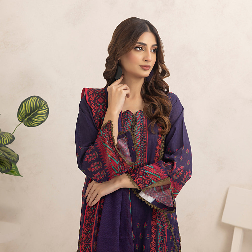 Regalia Nino Kara Cotton Digital Printed Unstitched 3pcs Suit - 1, Women, 3Pcs Shalwar Suit, Regalia Textiles, Chase Value