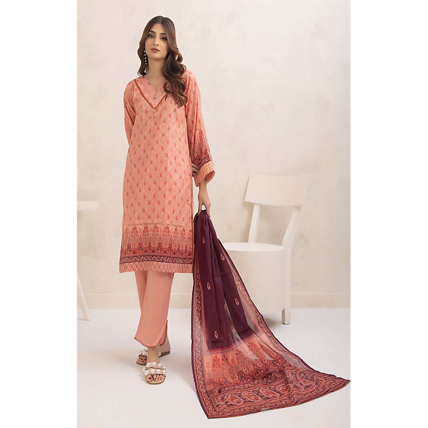 Regalia Nino Kara Cotton Digital Printed Unstitched 3pcs Suit - 3, Women, 3Pcs Shalwar Suit, Regalia Textiles, Chase Value