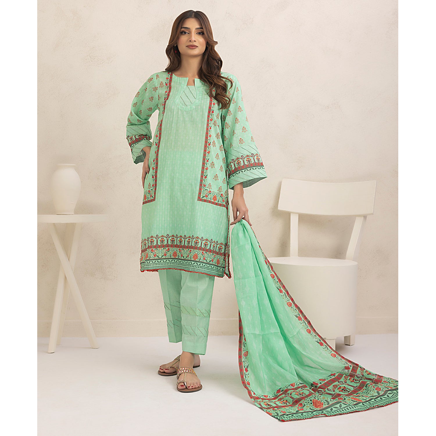 Regalia Nino Kara Cotton Digital Printed Unstitched 3pcs Suit - 6, Women, 3Pcs Shalwar Suit, Regalia Textiles, Chase Value