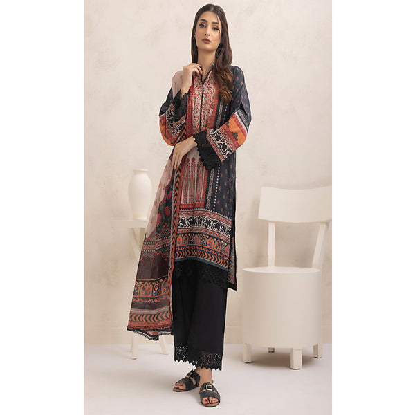 Regalia Nino Kara Cotton Digital Printed Unstitched 3pcs Suit - 11