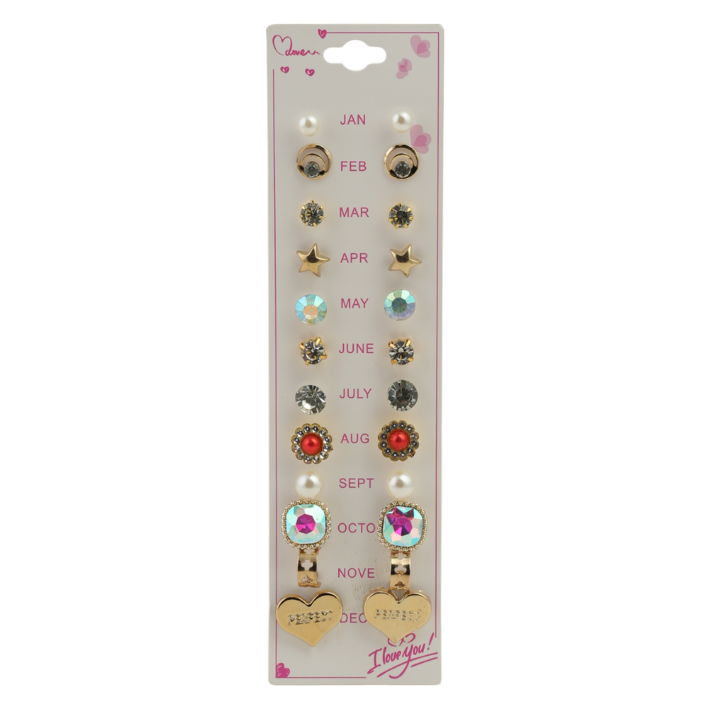 Girls Tops Card pack Of 12, Girls Earrings & Tops, Chase Value, Chase Value