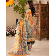 Ruby Lawn Printed Embroidered Unstitched 3Pcs Suit - 1, Women, 3Pcs Shalwar Suit, Zesh Textile, Chase Value