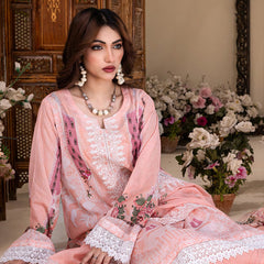 Ruby Lawn Printed Embroidered Unstitched 3Pcs Suit - 2, Women, 3Pcs Shalwar Suit, Zesh Textile, Chase Value