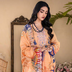 Ruby Lawn Printed Embroidered Unstitched 3Pcs Suit - 10, Women, 3Pcs Shalwar Suit, Zesh Textile, Chase Value