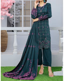 RA-Bin Hameed Noori Viscose Luxury Jacquard Suit - 3 Pc