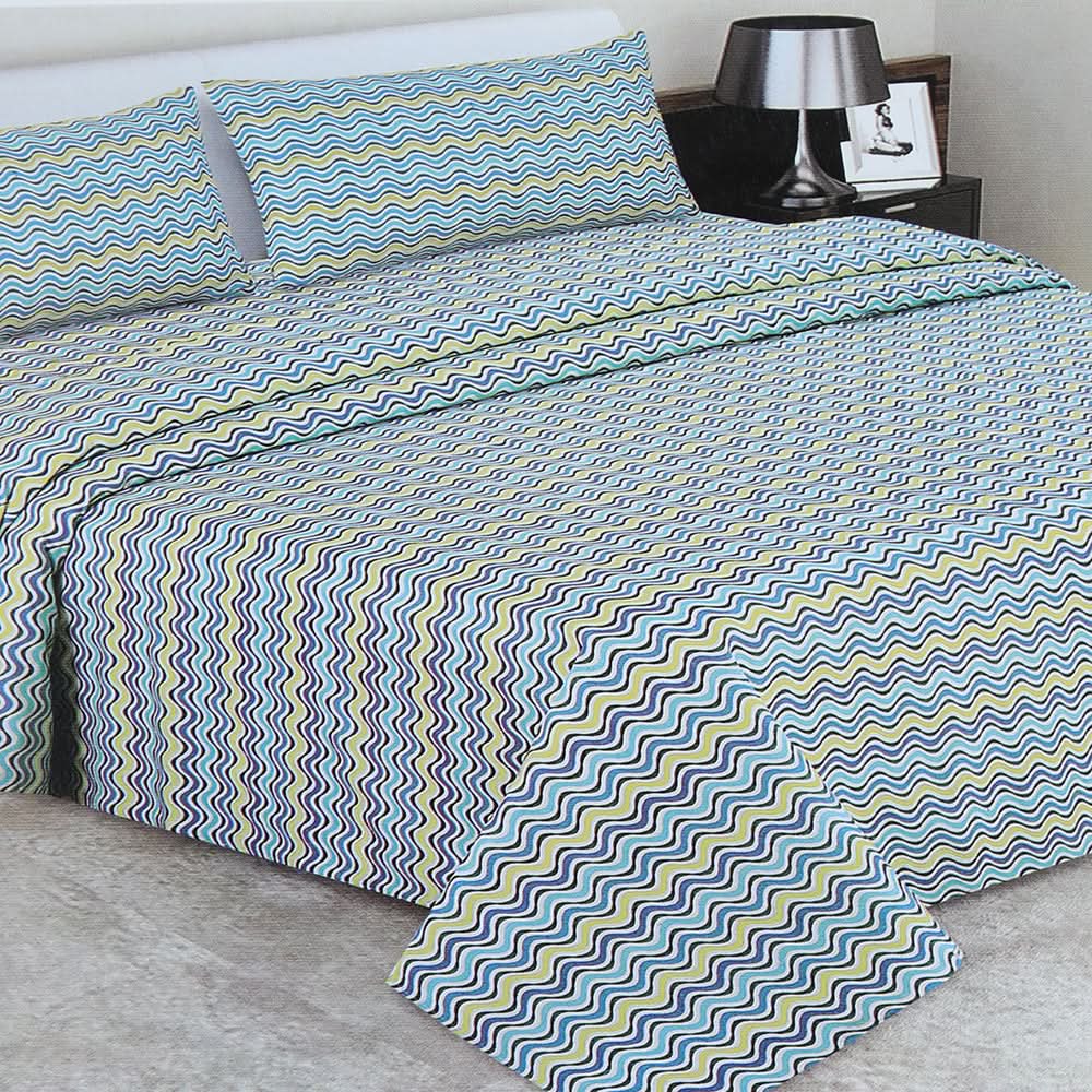 Double Bedsheet 3Pcs - Multi Color, Double Size Bed Sheet, Chase Value, Chase Value