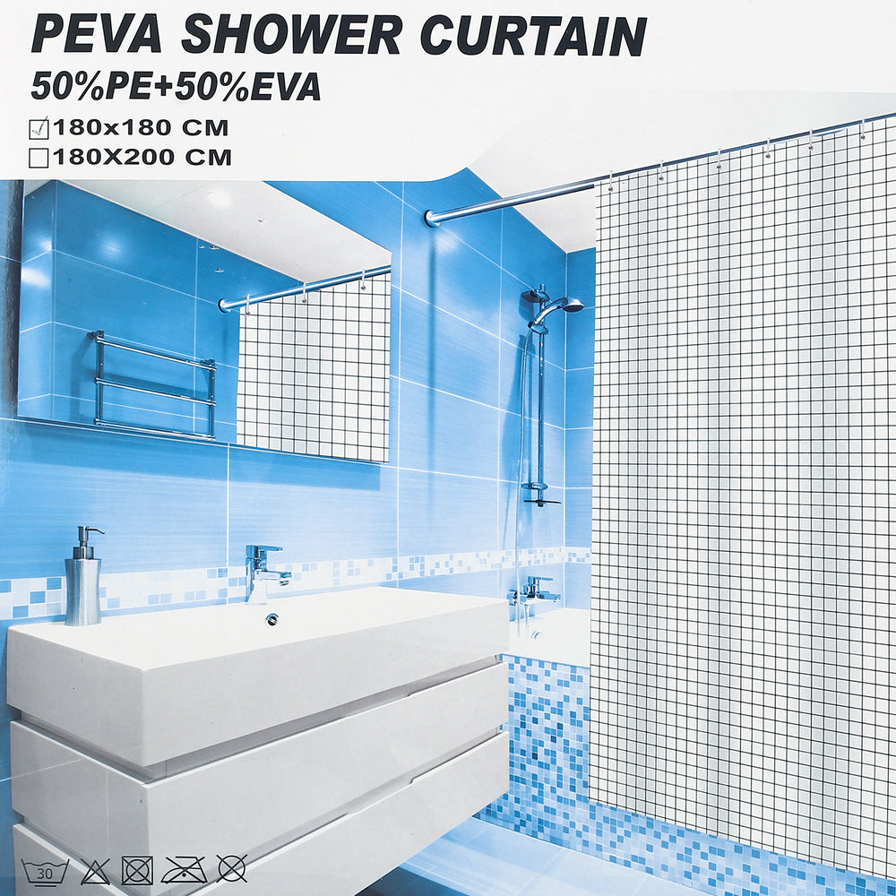 PEVA Shower Curtain 180x180, Shower Curtain, Chase Value, Chase Value