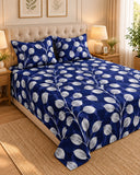 Valuables Printed Double Bedsheet - 90 × 96 Inch