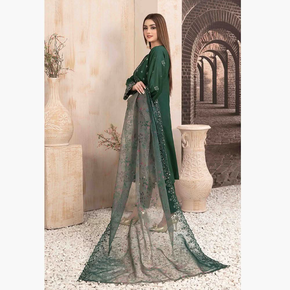 Nezarah Jacquard Emroidered Unstitched 3Pcs Suit - D-9162, Women, 3Pcs Shalwar Suit, Tawakkal Fabrics, Chase Value