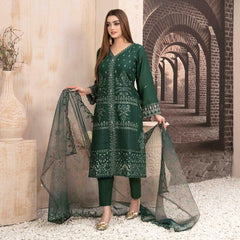 Nezarah Jacquard Emroidered Unstitched 3Pcs Suit - D-9162, Women, 3Pcs Shalwar Suit, Tawakkal Fabrics, Chase Value