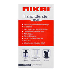 Nikai Stick Blender 4 IN 1  HN-919, Juicer Blender & Mixer, Nikai, Chase Value