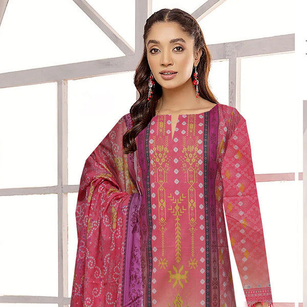 Noor Jahan Sana Lakhani Printed Lawn Suit Unstitched 3Pcs V1 - 2, Women, 3Pcs Shalwar Suit, Noor Jahan, Chase Value