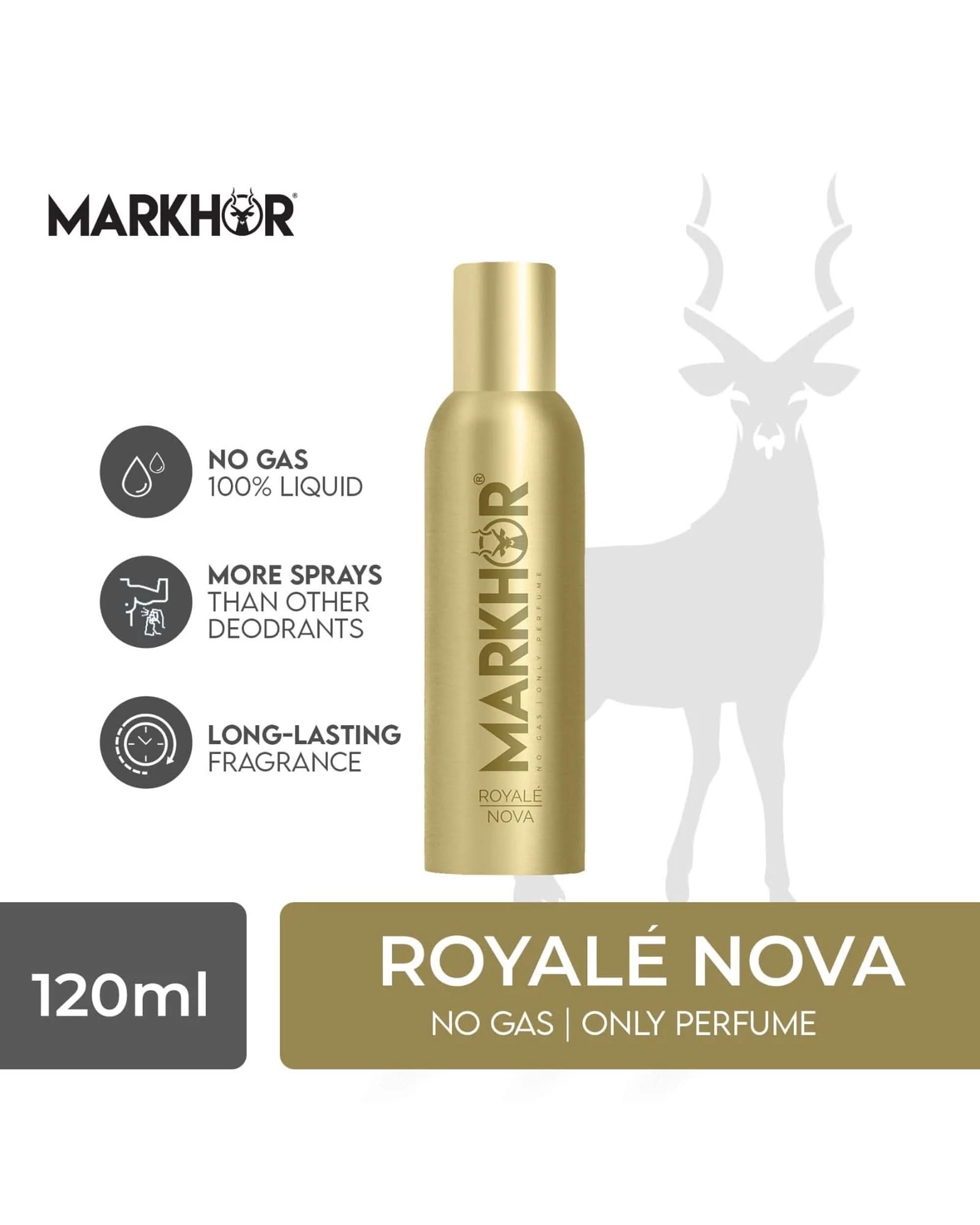 Markhor Body Spray Noir - 120ml, Men Body Spray & Mist, Chase Value, Chase Value