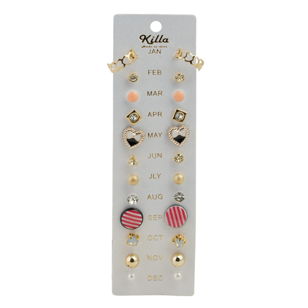 Girls Tops Card pack Of 12, Girls Earrings & Tops, Chase Value, Chase Value